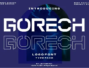 Gorech font