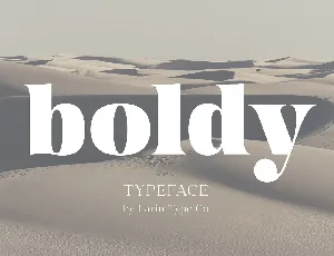Boldy font