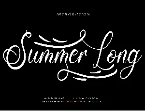 Summer Long font