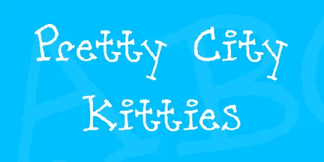 Pretty City Kitties font