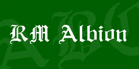 RM Albion font