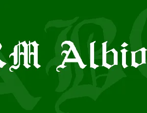 RM Albion font