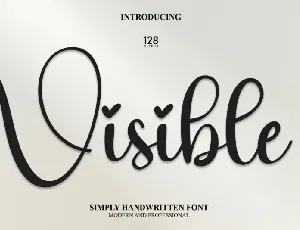 Visible Script font