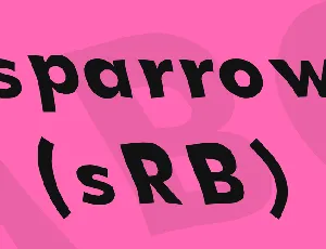 sparrow (sRB) font