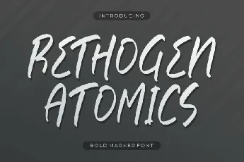 Rethogen Atomics font