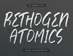 Rethogen Atomics font