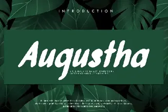 Augustha Display font