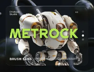 Metrock font