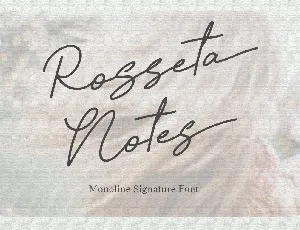 Rosseta Notes font