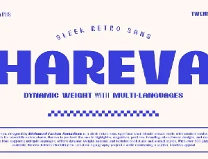 Hareva font