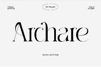 Archare font