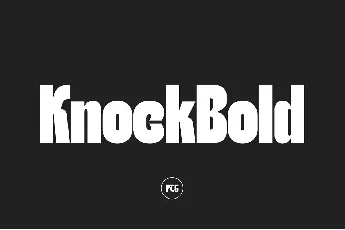 Knockbold font