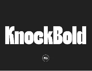 Knockbold font