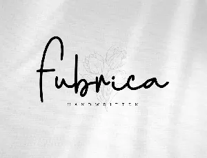 Fubrica - Personal Use font