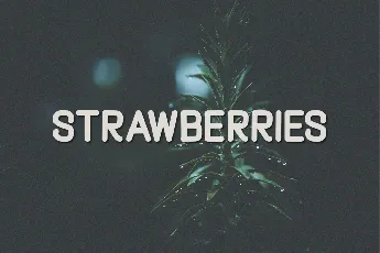 Strawberries font