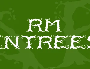 RM Entrees font