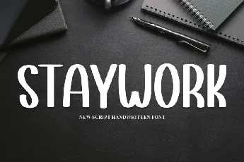 Staywork Display font