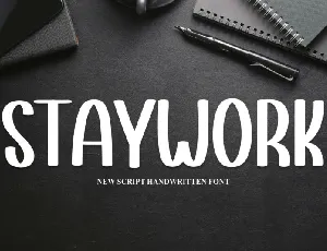 Staywork Display font