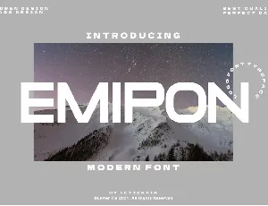 Emipon font