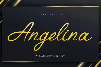 Angelina Script font