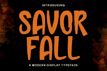 Savor Fall font