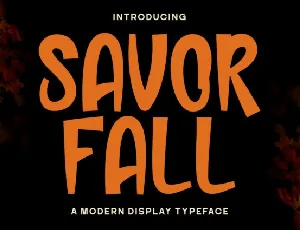 Savor Fall font