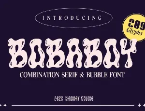 Bobaboy font