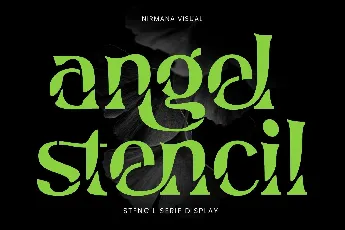 Angel Stencil font