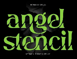 Angel Stencil font