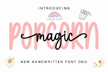 Magic Popcorn Duo font