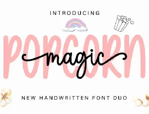 Magic Popcorn Duo font