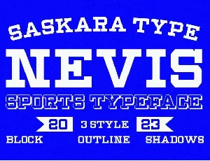 Nevis font