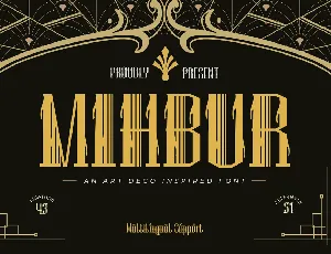 MIHBURtrial font