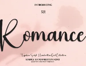 Romance Script font