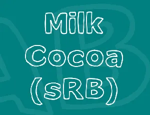Milk Cocoa (sRB) font