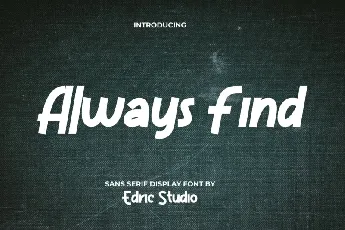 Always Find font