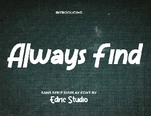 Always Find font