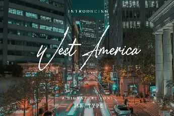 West America font