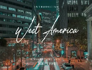 West America font