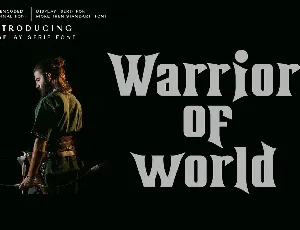 Warrior of World Serif font