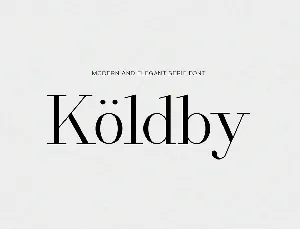 Koldby font