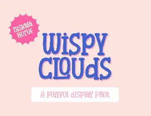 Wispy Clouds font