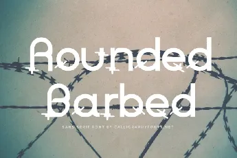 Rounded Barbed font