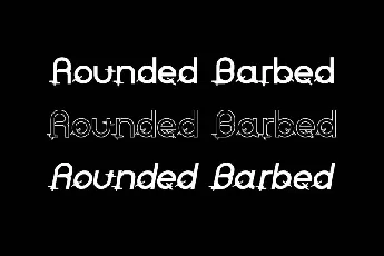 Rounded Barbed font