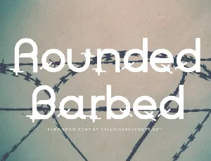 Rounded Barbed font