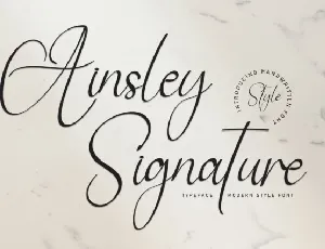 Ainsley Signature font