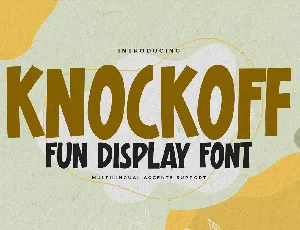 Knockoff font