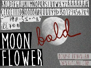 Moon Flower Free Download font