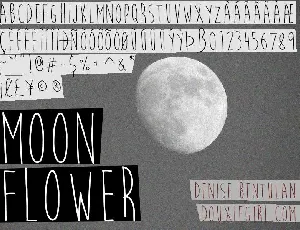 Moon Flower Free Download font