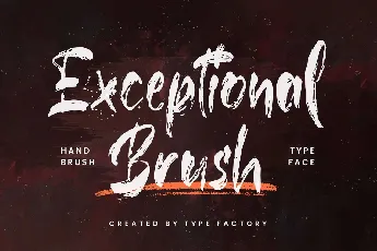 Exceptional Brush font